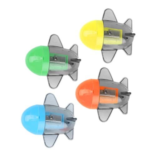 OSALADI 1 Satz Bleistiftspitzer Bleistifte Tragbar Buntstiftspitzer Vier Lustig Farbig Flugzeug Mini Anspitzer Bleistift Plastik Zufällige Farbe 4 Stück OSALADI 1 Satz Bleistiftspitzer Bleistifte Tragbar Buntstiftspitzer Vier Lustig Farbig Flugzeug Mini Anspitzer Bleistift Plastik Zufällige Farbe 4 Stück von OSALADI