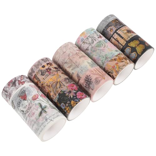 OSALADI 1 Satz Blumenpapierband Blumenbänder Scrapbook-diy-klebebänder Blumenklebeband Blumen- Sammelalbum Verpackung Schmetterling Scrapbooking Tape Handwerk Blumenband Aufkleber 17rollen OSALADI 1 Satz Blumenpapierband Blumenbänder Scrapbook-diy-klebebänder Blumenklebeband Blumen- Sammelalbum Verpackung Schmetterling Scrapbooking Tape Handwerk Blumenband Aufkleber 17rollen von OSALADI