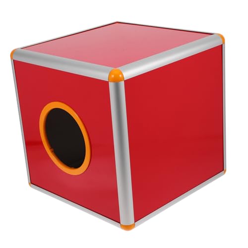 OSALADI 1 Satz -Box Kästen für Tombola-Tickets Spendenboxen Tombolatrommel Briefkasten im Klassenzimmer Tombolaboxen für Tickets Wahlurnen Aluminiumlegierung rot von OSALADI