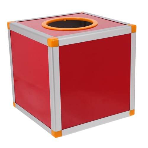 OSALADI 1 Satz -Box Spendenboxen für Fundraising gesperrtes Postfach Vorschlagsboxen Tombola-Eimer Tombola für Tickets Tombolaboxen für Tickets Wahlurnen MDF rot von OSALADI