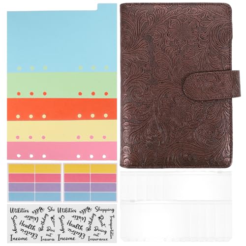 OSALADI 1 Satz Budget Organizer Set Multifunktionales Geldmanagement Tragbares Ringbuch für Mädchen Etiketten und Fächern für Haushaltsplanung und Sparen von OSALADI
