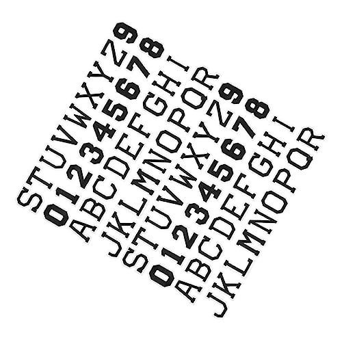 OSALADI 1 Satz Bügelbuchstaben Und Zahlen Patches Für Kleidung Und Aufnäher Diy Dekoration Für Kleider Hüte Und Accessoires Sicher Und Langlebig 72 Stück von OSALADI