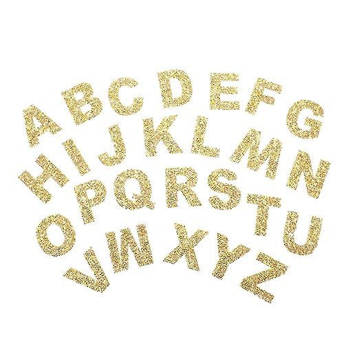 OSALADI 1 Satz Bügelpatches Alphabet Strass Teiliges Selbstklebende Applikationen für Kleidung Taschen und DIY Projekte Goldene Glitzerverzierung für Designs OSALADI 1 Satz Bügelpatches Alphabet Strass Teiliges Selbstklebende Applikationen für Kleidung Taschen und DIY Projekte Goldene Glitzerverzierung für Designs von OSALADI