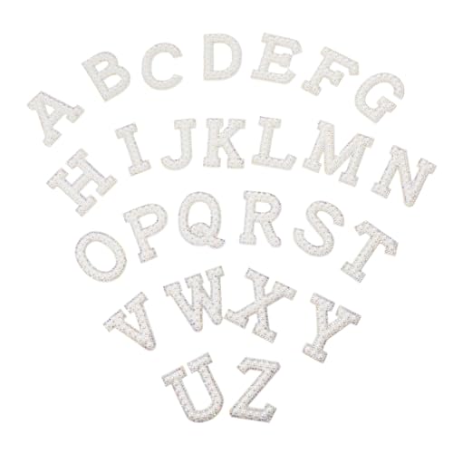 OSALADI 1 Satz Bügelpatches für Kleidung Englische Buchstaben Patches für Diy Handwerk und Reparatur von Textilien für Taschen Hüte und Mehr von OSALADI