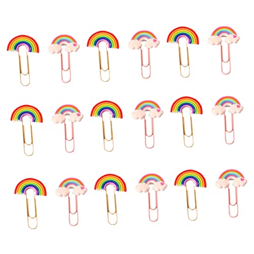 OSALADI 1 Satz Bunte Büroklammern Einzigartige Tragbare Und Praktische Papierclips Aus Hochwertigem Für Büro Schule Und Zuhause Organisieren Von Dokumenten Und Fotos 20 Stück von OSALADI