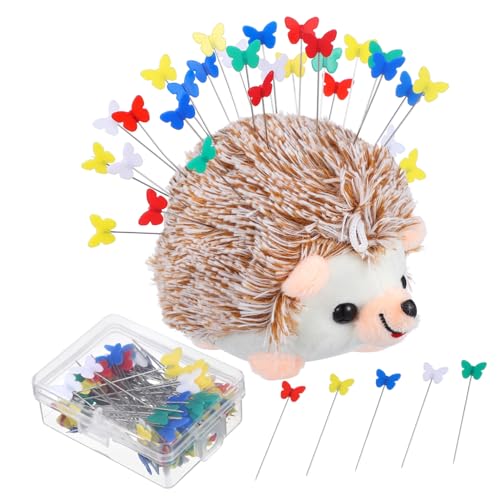 OSALADI 1 Satz Bunte Nähnadeln Mit Schmetterlingskopf Gerade Stecknadeln Für Bastelprojekte Igel Nadelkissen Zur Aufbewahrung Für DIY Und Dekoration 100 Stück OSALADI 1 Satz Bunte Nähnadeln Mit Schmetterlingskopf Gerade Stecknadeln Für Bastelprojekte Igel Nadelkissen Zur Aufbewahrung Für DIY Und Dekoration 100 Stück von OSALADI