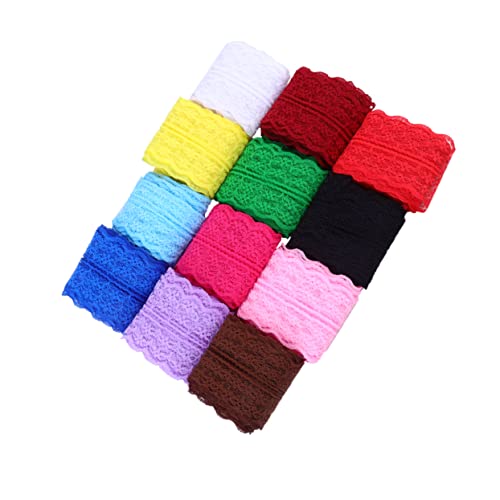OSALADI 1 Satz Bunte Spitzenband Ribbons Für Diy Bastelarbeiten Geschenkverpackung Und Hochzeitsdekoration 12 Stück OSALADI 1 Satz Bunte Spitzenband Ribbons Für Diy Bastelarbeiten Geschenkverpackung Und Hochzeitsdekoration 12 Stück von OSALADI