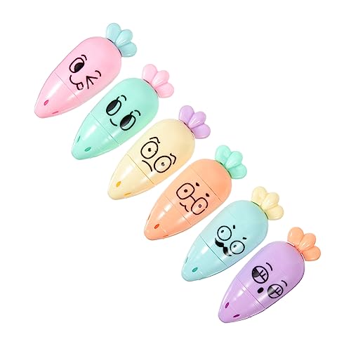 OSALADI 1 Satz Cartoon-textmarker Textmarker Marker Süße Stifte Schreibwaren Markierungen Textmarker Für Schüler Schulsachen Textmarker Für Den Haushalt Flüssig 6 Stück OSALADI 1 Satz Cartoon-textmarker Textmarker Marker Süße Stifte Schreibwaren Markierungen Textmarker Für Schüler Schulsachen Textmarker Für Den Haushalt Flüssig 6 Stück von OSALADI