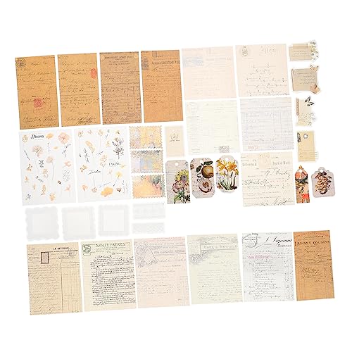 OSALADI 1 Satz Celebrity Series Scrapbook Hintergrundpapier mit Pet Aufklebern Diy Materialien für Kreative Handkonten und Scrapbooking Zubehör für Karten und Journaling von OSALADI