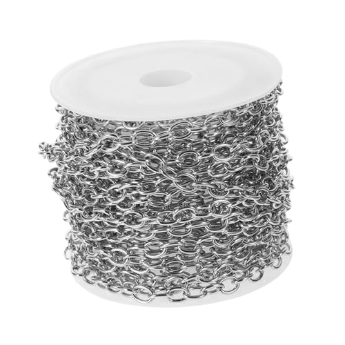 OSALADI 1 Satz Cross-chain-schmuck Name Biegeringe Für Die Schmuckherstellung Sprungringe Schlüssel Kettenglieder Für Die Schmuckherstellung Vergoldete Kette Eisen Silver von OSALADI