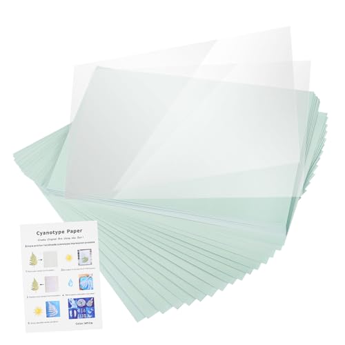 OSALADI 1 Satz Cyanotypie Sonnenpapier Sonnendruckpapier Sonne Kunstdruckpapier Sonnenempfindliches Papier Bastelbedarf Aus Papier Kunstpapier Selber Machen Druckerpapier Naturfaser-papier von OSALADI