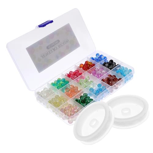 OSALADI 1 Satz DIY Glasperlen für Schmuckherstellung ca Perlen Schnur Bastelperlen für Armbänder und Handarbeiten OSALADI 1 Satz DIY Glasperlen für Schmuckherstellung ca Perlen Schnur Bastelperlen für Armbänder und Handarbeiten von OSALADI
