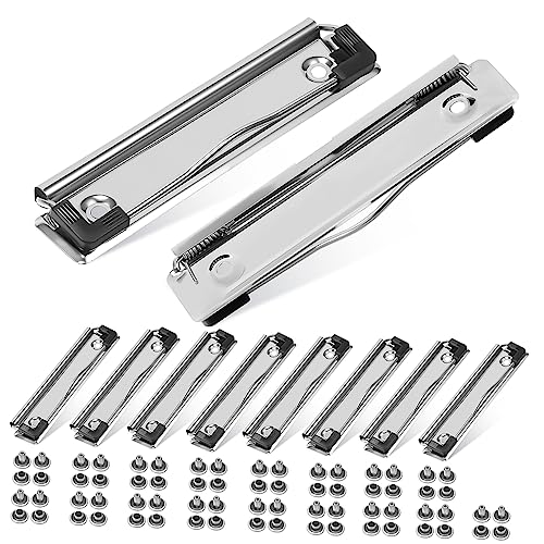 OSALADI 1 Satz Datenordner Für Montierbare Clip -board -clips Schule Farbig Büro Liste Dateiclips Klemmbretthalter Montierbare Klemmbrettklemmen Groß Metall Silver 10 Stück von OSALADI