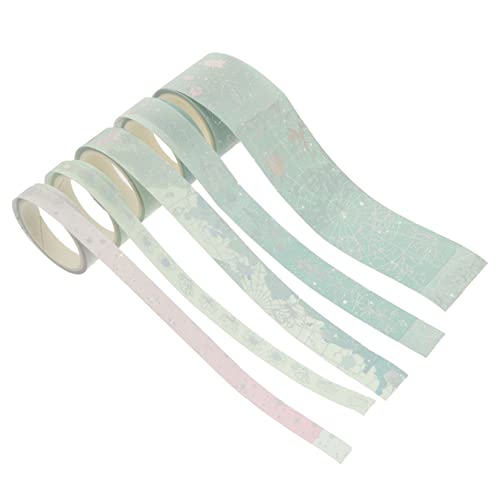 OSALADI 1 Satz Dekorative Washi Tapes Handgefertigte Diy Scrapbook Klebebänder für Projekte Designs zum Markieren und Verzieren von Notizen und Bastelarbeiten OSALADI 1 Satz Dekorative Washi Tapes Handgefertigte Diy Scrapbook Klebebänder für Projekte Designs zum Markieren und Verzieren von Notizen und Bastelarbeiten von OSALADI