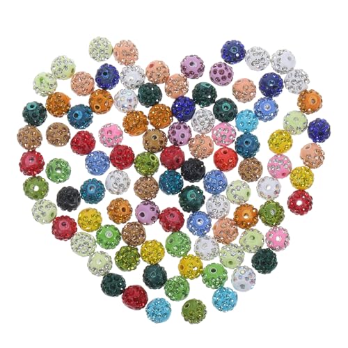 OSALADI 1 Satz Diamantkugel Perlenschmuck Perlen Für Armbänder Herstellung Abstandsperlen Selber Machen Lose Perlen Aus Strass Kleine Perlen Zum Basteln Schüttgüter Polymer-ton 100 Stück OSALADI 1 Satz Diamantkugel Perlenschmuck Perlen Für Armbänder Herstellung Abstandsperlen Selber Machen Lose Perlen Aus Strass Kleine Perlen Zum Basteln Schüttgüter Polymer-ton 100 Stück von OSALADI