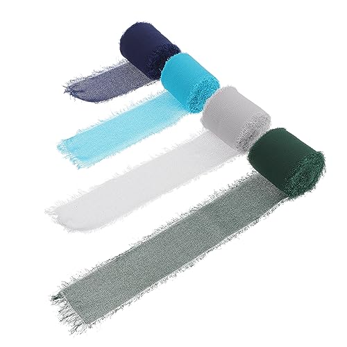 OSALADI 1 Satz Diy Brautstrauß Bindeband Graues Dunkelblaues Dunkelgrünes Und Lochblaues Spitzenband Für Hochzeitsdekoration Und Einladungskarten Pro Rolle 4rollen OSALADI 1 Satz Diy Brautstrauß Bindeband Graues Dunkelblaues Dunkelgrünes Und Lochblaues Spitzenband Für Hochzeitsdekoration Und Einladungskarten Pro Rolle 4rollen von OSALADI