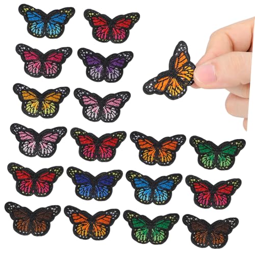 OSALADI 1 Satz Diy Butterflies Applique Patches Set Bunte Stickerei Flicken Für Kleidung Taschen Und Bastelprojekte Einfach Anzubringen Für Kreative Designs 40 Stück OSALADI 1 Satz Diy Butterflies Applique Patches Set Bunte Stickerei Flicken Für Kleidung Taschen Und Bastelprojekte Einfach Anzubringen Für Kreative Designs 40 Stück von OSALADI