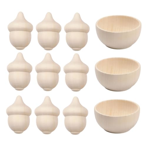 OSALADI 1 Satz Diy Dekoration mit Holzschalen und Eicheln für Kreative Fördert die Fingerfertigkeit und Fantasie für Home Decor und Partys OSALADI 1 Satz Diy Dekoration mit Holzschalen und Eicheln für Kreative Fördert die Fingerfertigkeit und Fantasie für Home Decor und Partys von OSALADI