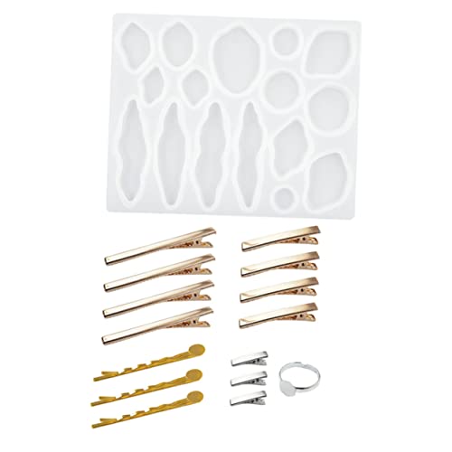 OSALADI 1 Satz Diy Gießform für Haarspangen Teilig Epoxidharz Formen für Haaraccessoires Einfach zu Bedienen für Bastelprojekte und Personalisierte Designs von OSALADI