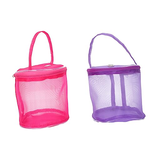 OSALADI 1 Satz Diy Handarbeitszubehör Aufbewahrungstasche Netztasche Für Wolle Und Strickwerkzeuge Tragbare Organizer Für Reisen Und Zuhause Praktisch Und Vielseitig 2 Stück von OSALADI