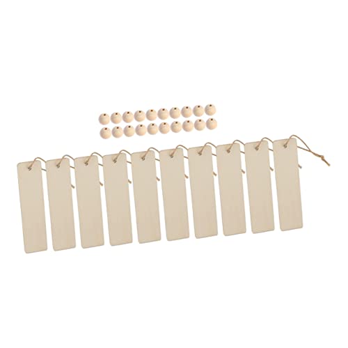 OSALADI 1 Satz Diy Holz Lesezeichen mit Leeren Bookmark Holzperlen und Jute Schnur für Kreative Bastelprojekte und für Buchliebhaber Hochzeiten und Dekoration OSALADI 1 Satz Diy Holz Lesezeichen mit Leeren Bookmark Holzperlen und Jute Schnur für Kreative Bastelprojekte und für Buchliebhaber Hochzeiten und Dekoration von OSALADI
