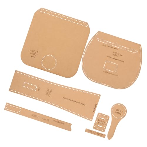 OSALADI 1 Satz Diy Ledertaschen Vorlage Handgemachte Brieftaschen Muster Schablonen für Münzgeldbörsen für Anfänger und Profis Langlebig und Leicht zu Reinigen von OSALADI