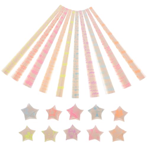 OSALADI 1 Satz Diy Origami Papierstreifen Bunte Sternfalten Papiere Für Kreative Bastelprojekte Für Und Familie Verschiedene Designs 180 Stück von OSALADI