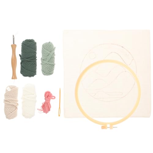 OSALADI 1 Satz Diy Punch Needle Kit Komplettes für Anfänger Handarbeitsmaterialien für Kreative Projekte Stickrahmen Wolle Stoffe Holzstift für Erwachsene OSALADI 1 Satz Diy Punch Needle Kit Komplettes für Anfänger Handarbeitsmaterialien für Kreative Projekte Stickrahmen Wolle Stoffe Holzstift für Erwachsene von OSALADI