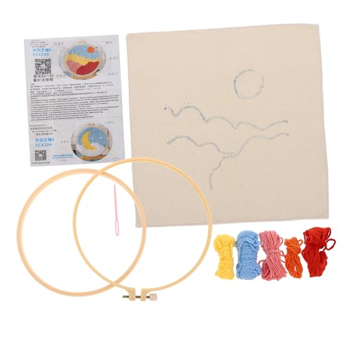 OSALADI 1 Satz Diy Punch Needle Kit für Anfänger mit Bunten Materialien zur Handstickerei für Eltern Projekte und Kreative Bastelideen Hochwertige Langlebige Stoffe für Bezaubernde von OSALADI