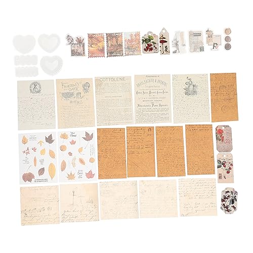 OSALADI 1 Satz Diy Scrapbook Hintergrundpapier mit Celebrity Series Pet Aufklebern für Kreative Projekte für Fotoalben Grußkarten und Handwerksdekorationen von OSALADI