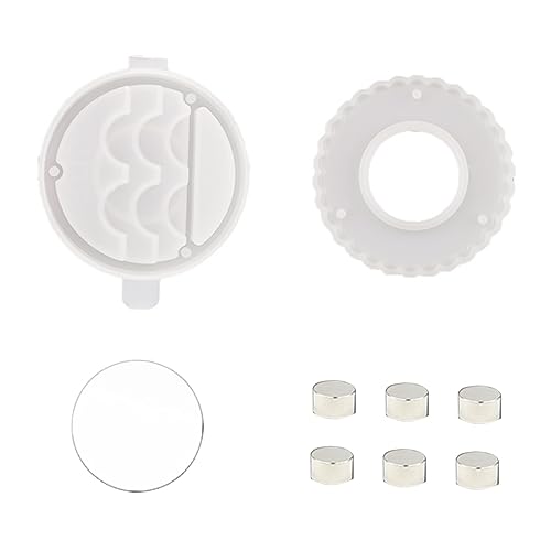 OSALADI 1 Satz Diy Silikonform für Aufbewahrungsboxen Epoxidharz Gießform Spiegel Teiliges für Bastelprojekte und Langlebig für Handwerksliebhaber von OSALADI