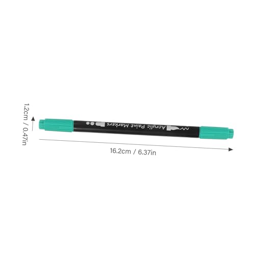 OSALADI 1 Satz Doppelköpfiger Acrylstift Pastell Malen Markierungen Kunst Kalligraphie -marker Lackmarker Auf Ölbasis Malstifte Zeichnen Zeichenstifte Weißer Farbmarker Plastik von OSALADI