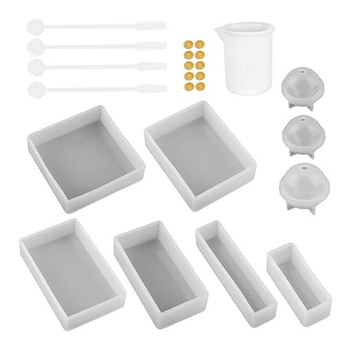 OSALADI 1 Satz Epoxidharz Diy Werkzeugset Teiliges Silikonformen Set mit Würfeln Bällen und Zubehör für Kreative Gießprojekte für Bastelarbeiten und Handwerk OSALADI 1 Satz Epoxidharz Diy Werkzeugset Teiliges Silikonformen Set mit Würfeln Bällen und Zubehör für Kreative Gießprojekte für Bastelarbeiten und Handwerk von OSALADI