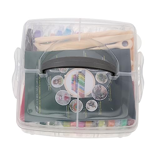 OSALADI 1 Satz Farben Polymer Set mit Werkzeugen für Diy Skulpturen Modellierwerkzeuge und Bastelprojekte für Kreative Kunstprojekte und Schmuckdesign von OSALADI