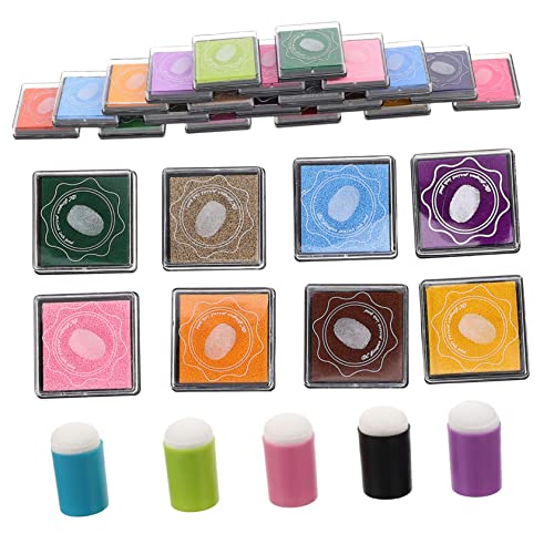 OSALADI 1 Satz Fingerfarben Schwämme Farben Mischset mit Tinten für Basteln und DIY Projekte Fördert die Fantasie und Kreativität OSALADI 1 Satz Fingerfarben Schwämme Farben Mischset mit Tinten für Basteln und DIY Projekte Fördert die Fantasie und Kreativität von OSALADI