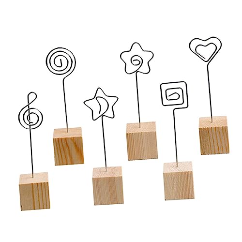 OSALADI 1 Satz Fotoclip Inhaber Bildhalter Für Tische Bildhalter Für Schreibtisch Büro Accessoires Bildregal Bilderrahmen Mediterrane Clips Tischdekorationsklammern Hölzern Silver 6 Stück OSALADI 1 Satz Fotoclip Inhaber Bildhalter Für Tische Bildhalter Für Schreibtisch Büro Accessoires Bildregal Bilderrahmen Mediterrane Clips Tischdekorationsklammern Hölzern Silver 6 Stück von OSALADI