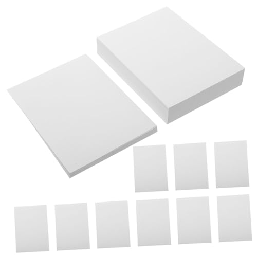 OSALADI 1 Satz Fotopapier Papier in Fotoqualität Farbiges Papier Einladung Hochzeit Fotodruckpapier Fotografisch Leer Schmucklos Poster Papier Hochglanzpapier Druckerpapiere Weiß 100 Blatt von OSALADI