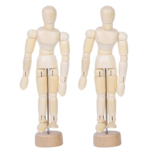 OSALADI 1 Satz Gelenkpuppe Home Office Gelenkpuppe Puppen Ornament Dekorationen Modelle Zeichnung Figur Modell Schreibtisch Holz 2 Stück OSALADI 1 Satz Gelenkpuppe Home Office Gelenkpuppe Puppen Ornament Dekorationen Modelle Zeichnung Figur Modell Schreibtisch Holz 2 Stück von OSALADI