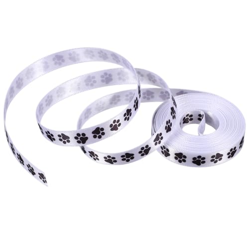 OSALADI 1 Satz Geschenkband Mit Pfotenmuster Breit Perfektes Bastelmaterial Für Geschenkverpackungen Und Projekte Mit Niedlichem Hundepfoten Design 2rollen OSALADI 1 Satz Geschenkband Mit Pfotenmuster Breit Perfektes Bastelmaterial Für Geschenkverpackungen Und Projekte Mit Niedlichem Hundepfoten Design 2rollen von OSALADI