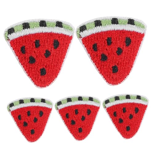 OSALADI 1 Satz Gestickter Stoffaufnäher Applikation Nähen Für Flicken Nähen Uv Flecken Aufkleber Wassermelonenpflaster Selber Machen Gestickte Applikation Stickgarn 5 Stück OSALADI 1 Satz Gestickter Stoffaufnäher Applikation Nähen Für Flicken Nähen Uv Flecken Aufkleber Wassermelonenpflaster Selber Machen Gestickte Applikation Stickgarn 5 Stück von OSALADI