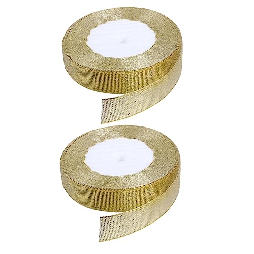 OSALADI 1 Satz Goldenes Dekorationsband Glänzendes Geschenkband Breit Pro Für Diy Hochzeiten Geburtstagsfeiern Und Bastelprojekte Hochwertige Strapazierfähige Für Kreative 2rollen OSALADI 1 Satz Goldenes Dekorationsband Glänzendes Geschenkband Breit Pro Für Diy Hochzeiten Geburtstagsfeiern Und Bastelprojekte Hochwertige Strapazierfähige Für Kreative 2rollen von OSALADI