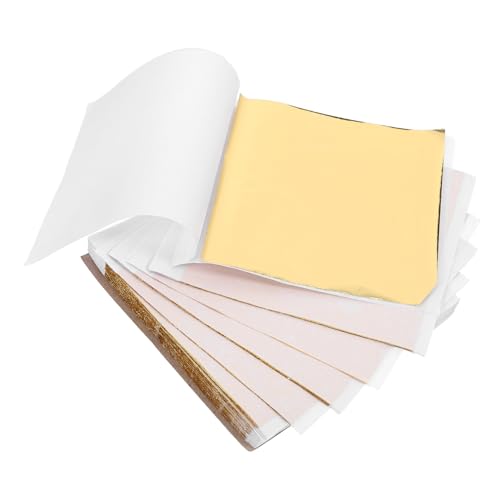 OSALADI 1 Satz Goldfolie Metallisches Kartonpapier Dekorative Flocken Metallisches Origami-papier Metallblatt Farbige Folie Goldflocke Eloxiertes Aluminium Golden 100 Stück OSALADI 1 Satz Goldfolie Metallisches Kartonpapier Dekorative Flocken Metallisches Origami-papier Metallblatt Farbige Folie Goldflocke Eloxiertes Aluminium Golden 100 Stück von OSALADI