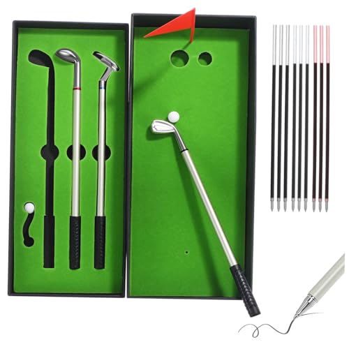 OSALADI 1 Satz Golf Kugelschreiber Set mit Nachfüllungen Mini Golf Schläger Bürobedarf Lustige Geschenkidee und Männer als Füllung für Weihnachtsstrümpfe OSALADI 1 Satz Golf Kugelschreiber Set mit Nachfüllungen Mini Golf Schläger Bürobedarf Lustige Geschenkidee und Männer als Füllung für Weihnachtsstrümpfe von OSALADI