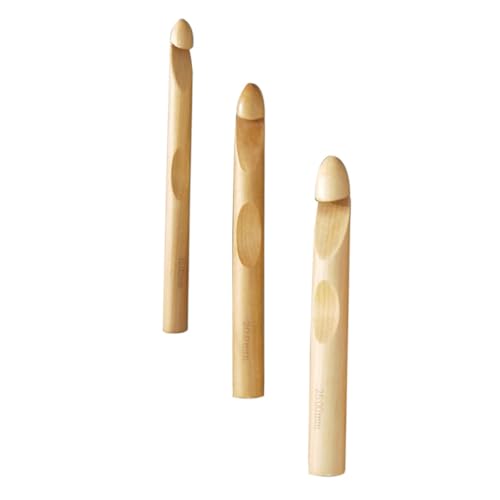 OSALADI 1 Satz Große Holz Häkelnadeln Verschleißfeste Häkelnadeln Für Strickprojekte Zum Häkeln Von Pullovern Schals Und Teppichen 3 Stück OSALADI 1 Satz Große Holz Häkelnadeln Verschleißfeste Häkelnadeln Für Strickprojekte Zum Häkeln Von Pullovern Schals Und Teppichen 3 Stück von OSALADI