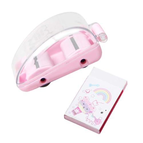 OSALADI 1 Satz Gummischrottsammler Mini-radiergummi-kehrmaschine Rasieren Desktop Reiniger Radiergummi-staubkehrmaschine Krümelsammler Für Den Schreibtisch Kollektor Krume Rosa Plastik von OSALADI
