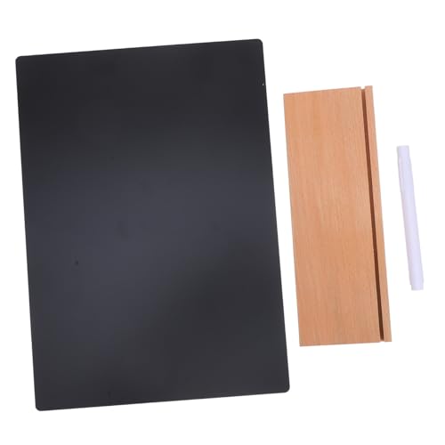 OSALADI 1 Satz Handgezeichnete Kleine Tafel Mini -kreidebrett Kreidetafel Staffelei Zeichen Planke Stehen Groß Im Freien Stand Essen Anzeige Tafelzeichen Küchentafel Hölzern Schwarz von OSALADI