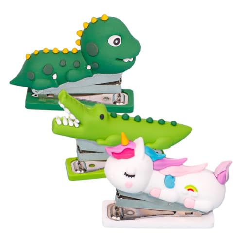 OSALADI 1 Satz Handheld Heftgerät Süße Cartoon Heftgeräte Für Schule Und Büro Tragbar Und Dinosaurier Einhorn Für Home Office Und Studentenbedarf 3 Stück von OSALADI
