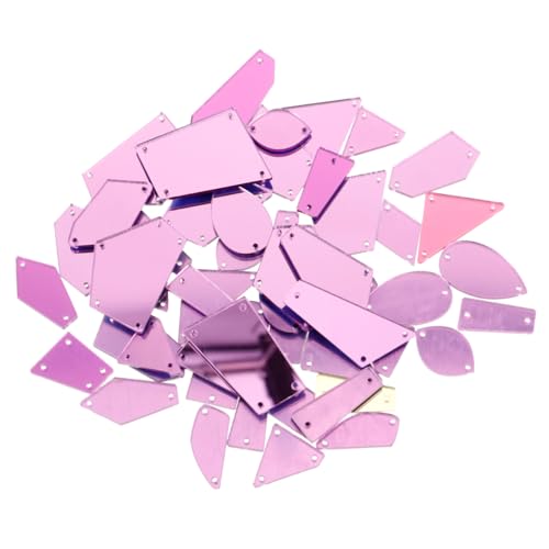 OSALADI 1 Satz Handnähen Acryl Spiegel Strasssteine Für Kleidung Diy Dekoration Vielseitige Bastelzubehör Für Handarbeiten Und Modeprojekte 50 Stück von OSALADI