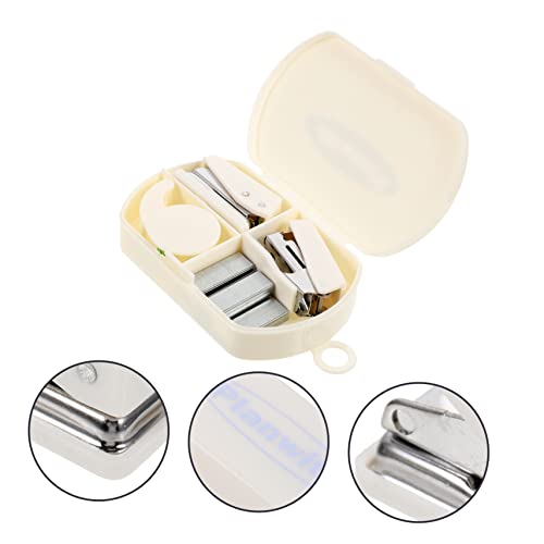 OSALADI 1 Satz Handwerkzeugkasten Bandspender Broschürenhefter Klebebandabroller klein kleiner Hefter Klebeband für Scrapbooking Bürobedarf Desktop-Hefter Abs Weiß OSALADI 1 Satz Handwerkzeugkasten Bandspender Broschürenhefter Klebebandabroller klein kleiner Hefter Klebeband für Scrapbooking Bürobedarf Desktop-Hefter Abs Weiß von OSALADI