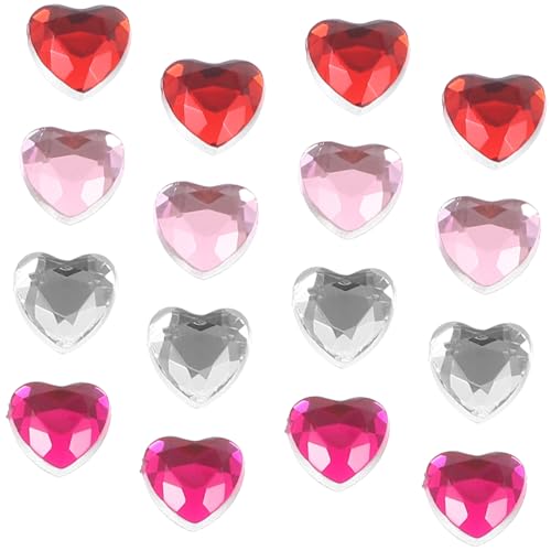 OSALADI 1 Satz Herzform Strasssteine Flache Acryl Dekosteine Für Diy Handwerk Hochzeitsdekoration Handyhüllen Und Projekte 400 Stück OSALADI 1 Satz Herzform Strasssteine Flache Acryl Dekosteine Für Diy Handwerk Hochzeitsdekoration Handyhüllen Und Projekte 400 Stück von OSALADI